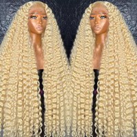 Perruques Lace Front Transparentes de 30 Pouces 613, 100% Cheveux Humains Vierges, Perruque Blonde à Cuticules Alignées