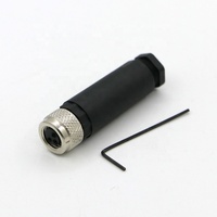 Connecteur femelle M8 3 broches droit triphasé, prise mâle, accessoire d'alimentation sans fil