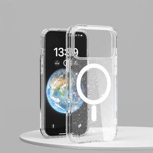 Nueva <span class=keywords><strong>Funda</strong></span> <span class=keywords><strong>Transparente</strong></span> Magnética con Diamantes Brillantes 2025 para <span class=keywords><strong>iPhone</strong></span> 17, 17 Air, Pro, 17 Pro Max, para <span class=keywords><strong>iPhone</strong></span> 16, 15, 14, 13, <span class=keywords><strong>12</strong></span>, 11 Pro - Product Image 2