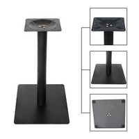 Échantillon gratuit de pieds de table de café en métal de style rétro en fer noir Base de table de bar en plein air salon chambre atelier hôpital