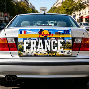 Placas de Matrícula Personalizadas Baratas con Temática de <span class=keywords><strong>Francia</strong></span>, Placas Decorativas Personalizadas, Adhesivos Decorativos para Automóviles - Product Image 3
