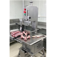 Gergaji Tulang Daging Listrik Pemotong Ikan Beku Daging Babi Sapi Steak 100kg/jam untuk Toko Daging