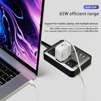 Chargeur GaN 65W 100W-065 Chargeur de téléphone Charge rapide QC4.0 3.0 Type C Usb C PD 65W Gan Chargeur pour MacBook Pro Air pour iPad