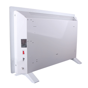 Stufa Elettrica a Pannello Curvo a Infrarossi Lontani, Grigio Chiaro, Senza Vetro, Autoportante, con Telecomando, 2000W, Ventilazione e Protezione dal Surriscaldamento - Product Image 2