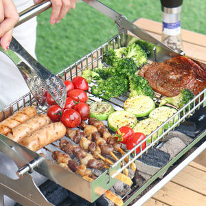 <span class=keywords><strong>Barbecue</strong></span> à <span class=keywords><strong>charbon</strong></span> de bois facile à retourner, <span class=keywords><strong>barbecue</strong></span> portable pliable pour le camping en plein air - Product Image 3