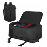 Sac d'ordinateur OEM noir de 17 pouces, grande capacité, sac de voyage pour la nuit, sac de week-end, sangles de compression, sac à dos tactique pour les trajets quotidiens