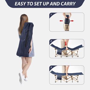 Factory Custom Design Outdoor Camping Hiking Picnc Fishing Events Folding Portable Waterproof Single Sleeping Bed <b>Cot</b> for Adult - Product Image 4