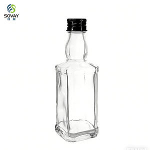 Conteneurs d'emballage en gros, usine, 50 ml, 100 ml, miniatures, bouteilles en verre pour jus, vin, <span class=keywords><strong>spiritueux</strong></span>, liqueurs, whisky, vodka, personnalisées - Product Image 2