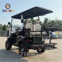 La dernière voiturette de golf électrique tout-terrain 3-4 places avec batterie au lithium certifiée CE et DOT, 30-50 km/h, compatible avec les véhicules de club
