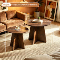 Offre Spéciale : Ensemble de Tables Basses Modernes et Mobiles en Bois Massif pour Salon – Durables, Écologiques et Personnalisables – Mobilier de Maison