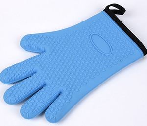 Hot Selling 5 Fingers Thicken Heat Resistant <b>Silicone</b> Grill Glove for Kitchen - Product Image 6