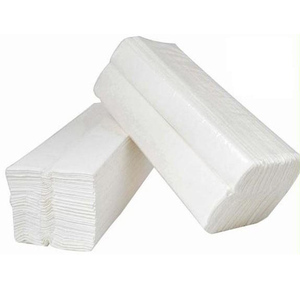 Serviette en papier pliée en C, 1 pli, en pâte de bois vierge, blanche, 32 g/m², 25,4 x 28 cm, jetable, pour toilettes commerciales, hôtels, bureaux - Product Image 3