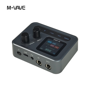 M-VAVE Pocket AMP Mini Processeur <span class=keywords><strong>d</strong></span>'effets de guitare tout-en-un en plastique, <span class=keywords><strong>simulateur</strong></span> <span class=keywords><strong>d</strong></span>'<span class=keywords><strong>ampli</strong></span> basse avec réduction du bruit et delay, fabriqué en Chine - Product Image 4