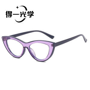 Cat Eye Glasses <b>Red</b> Frame Pc <b>Material</b> Anti Blue Light Unisex - Product Image 4