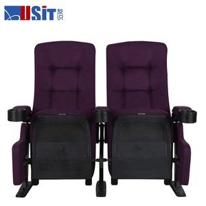 Fauteuil de <span class=keywords><strong>cinéma</strong></span> double à dossier inclinable, fauteuil de <span class=keywords><strong>cinéma</strong></span> commercial en plastique 3D à vendre, avec accoudoirs en plastique - Product Image 4