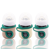 Vente en gros 4oz/120ml Manchons de biberon en néoprène isolés avec impression mignonne de dessin animé pour biberon en verre Philips Avent
