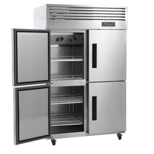 Congélateur commercial vertical quatre portes en acier inoxydable, type armoire, grande capacité, pour restaurant, modèle LG3 robuste, prix usine # Acier inoxydable 304 - Product Image 5