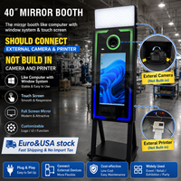 Miroir Photo Booth Euro Warehouse 40 pouces, Cabine Photo Magique à Écran Tactile avec Caméra Externe et Imprimante, Idéal pour la Location Événementielle