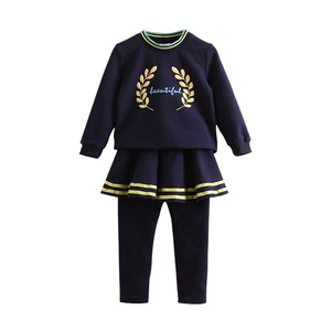 Fournisseur de t-shirts unis en Malaisie, vêtements pour enfants roses et bleus, leggings churidar ajustés, ensembles de vêtements pour enfants - Product Image 1