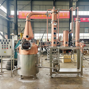 Destilador <span class=keywords><strong>de</strong></span> cobre híbrido ZJ 200L OEM Alambic para whisky Brandy Agave Alcohol Distill con sistema <span class=keywords><strong>de</strong></span> limpieza CIP - Product Image 1