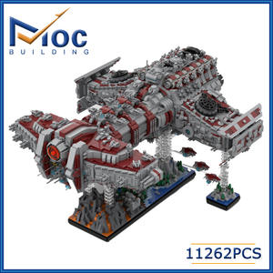 Blocs de construction créatifs MOC StarING Wars Series Fighter Jet Spaceship Small Particle Building Blocks MOC-109383 DIY Building Toys - Product Image 2