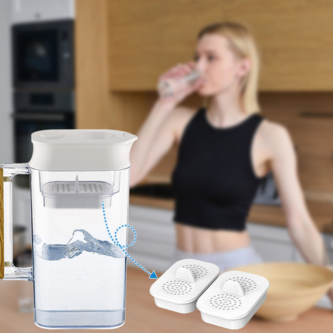 Portable Household Water Purifier Remove Chlorine Softened Water Drinking Water Pitcher Replacement Filter