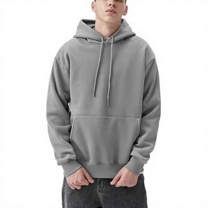 Vente en gros OEM – Tissu polaire tricoté uni en polyester/coton 440g pour l'hiver, respectueux de l'environnement, coupe régulière, imperméable, pour sweats à capuche oversize - Product Image 6