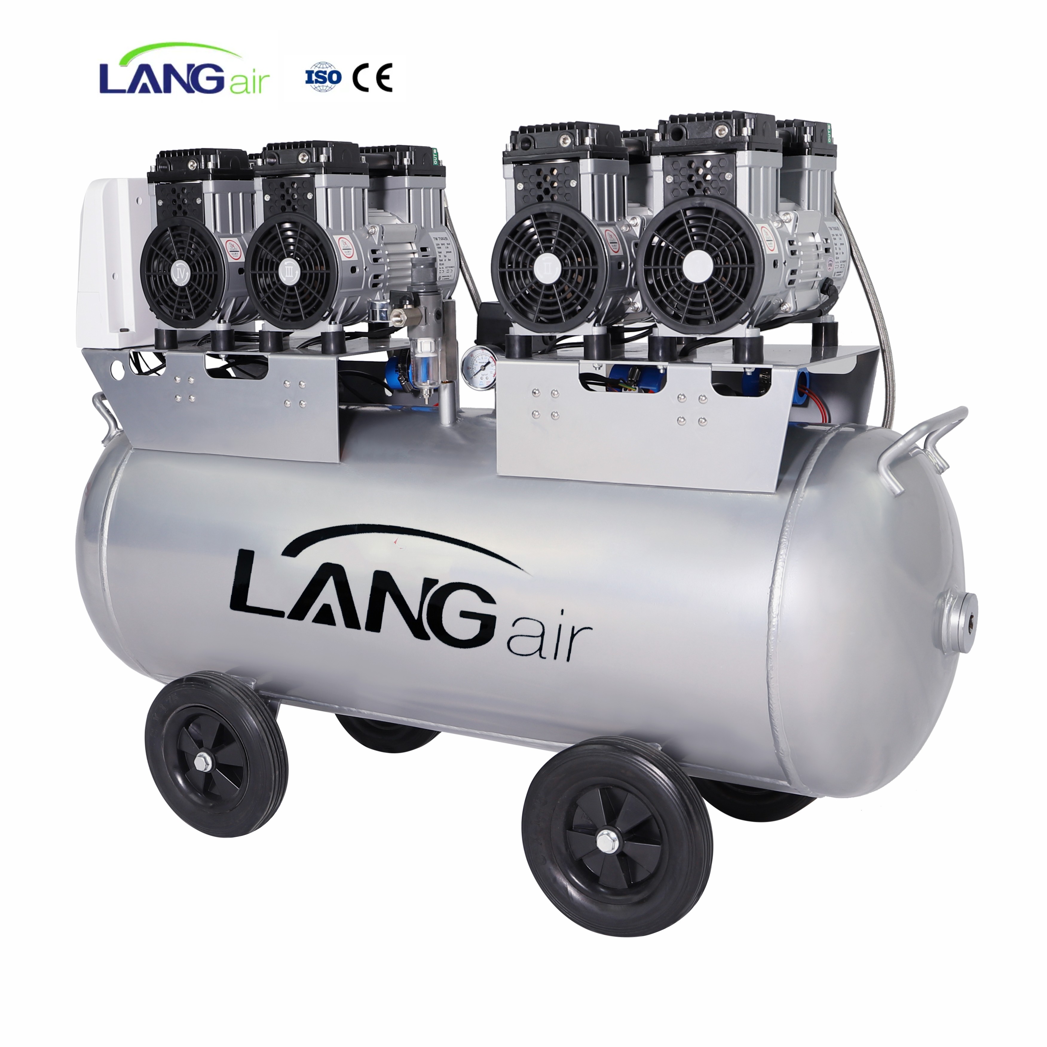 Low Noise Oil Free High Pressure Piston Air Compressor for Blow Moulding Bahrain