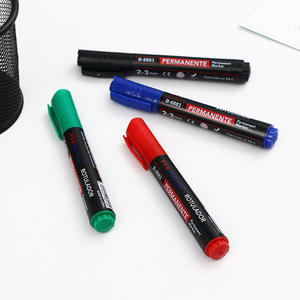 Marqueur permanent en plastique à prix compétitif, grand volume, 30 couleurs, avec pointe plate pour écrire sur le papier - Product Image 2