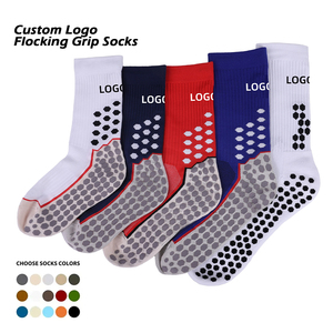Chuyên nghiệp chống trượt vớ bóng đá hiệu suất đào tạo chạy Flock grippy vớ bóng đá thể thao CREW Grip vớ bóng đá - Product Image 1