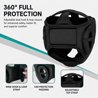 Vente en gros OEM Logo personnalisé Protection des joues Casque de boxe Protection de la tête Entraînement de boxe Sparring Kickboxing Arts martiaux PU