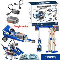 310+ Teile 8-in-1 Kinder Mechanik-Ingenieur Lern- und Programmierbarer Roboterhund Robotik-Set Steam Lernspielzeug Baustein-Set