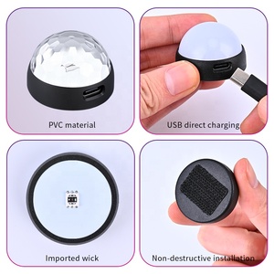 Thhowie Nuova Luce Ambientale per Auto con Controllo Vocale, 3 Modalità di Cambio Colore, <span class=keywords><strong>Lampada</strong></span> LED per Decorazione Interna Auto, Alimentazione USB 12V - Product Image 5
