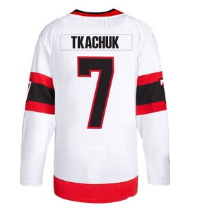 Nouveaux maillots de hockey sur glace cousus en gros 2025 Ottawa 7 Brady Tkachuk 28 Claude Giroux 12 DeBrincat 72 Chabot 18 Stutzle - Product Image 3