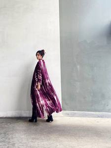 Pur coton Kimono peignoir tissé turc vêtements de nuit robe de chambre oiseau broderie ceintures taille naturelle respirant saint valentin - Product Image 4