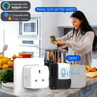 Enchufe Inteligente LangYeao 16A 20A Zigbee con Monitoreo de Energía, Compatible con Tuya, Alexa, Google Home, Temporizador, Programación, Control por Grupos