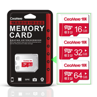 Kartu Memori Micro SD Ceamere Grosir Kelas 10 UHS-3 TF untuk Kamera, Kapasitas 2GB hingga 256GB