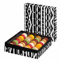 Großhandel öl beständige Macaron-Verpackungs boxen in Lebensmittel qualität Benutzer definierte Schokoladendonut-Dessert boxen für Backwaren und süße Geschenk verpackungen