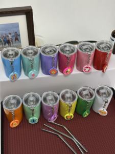 Nueva Mini copa de vino de doce constelaciones, taza de agua creativa, Simple, lindo Color caramelo, portátil, taza de bolsillo para exteriores, aspiradora clásica - Product Image 3