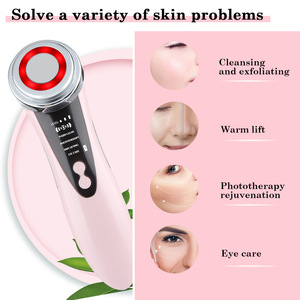2024 Iontophoresis Machine Facial Vibration Photon Skin Rejuvenation Hot Massage Home Beauty <strong>Face</strong> Lifting <strong>Massager</strong> Device - Product Image 2