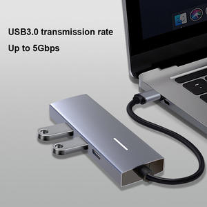 PD Power Charging multifunción 4 en 1 USB C Hub 4K 30Hz para <span class=keywords><strong>adaptador</strong></span> <span class=keywords><strong>HDMI</strong></span> 2,0 3,0 Tipo-C Laptop Extender para Macbook <span class=keywords><strong>Pro</strong></span> <span class=keywords><strong>iPad</strong></span> - Product Image 3