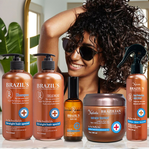 OEM personalizado etiqueta privada cuidado del cabello conjunto nutritivo Reparación de arroz agua proteína brasileño champú <span class=keywords><strong>y</strong></span> acondicionador <span class=keywords><strong>para</strong></span> cabello <span class=keywords><strong>seco</strong></span> - Product Image 1