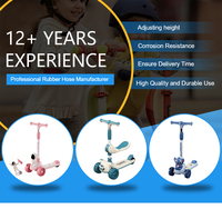 Trottinette pliable à trois roues pour enfants avec cadre en alliage, design moderne pour une utilisation en extérieur - Jouet pour enfant