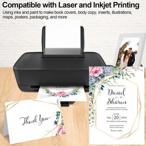 Joyberg White Cardstock 8.5 X 11 230gsm Heavy Paper For <b>Printer</b> Invitations Wedding Crafts - Product Image 4