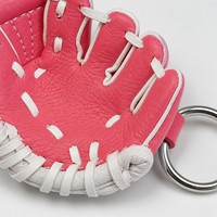 Llavero de guante de béisbol en blanco de cuero liso, regalo promocional para personalización DIY, suministros para manualidades, venta al por mayor a granel