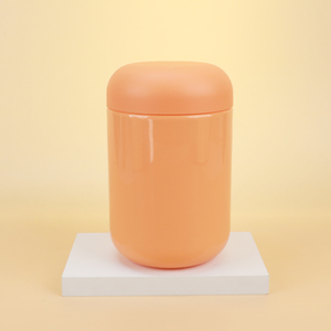 750ml Orange PET Protein Powder Container BPA Free Food Grade Plastic <b>Jar</b> With Airtight Lid For Whey Supplement Storage - Product Image 4