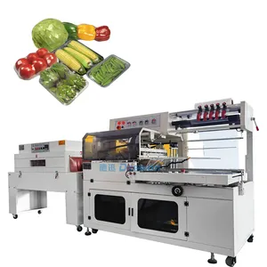 Schlussverkauf Shrink-Wallpackungsmaschine Lebensmittelettverschließmaschine Obst Gemüse Tray-Wallpackungsmaschine