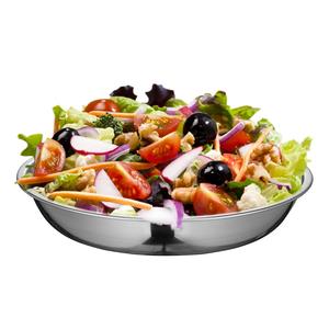 Plat de table léger en acier inoxydable, 4 pouces, 8 pouces, 9 pouces, assiettes rondes à bords hauts pour dîner en plein air, barbecue pique-nique - Product Image 3
