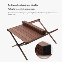 Tables et chaises pliantes d'extérieur Explorer, en alliage d'aluminium, ultra-légères, ensemble de matériel de camping portable, table de pique-nique, table à roulettes