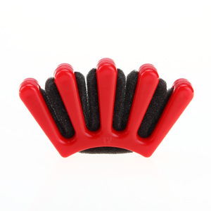 Herramienta de peinado para trenzas francesas, esponja roja de plástico reutilizable para hacer peinados con trenzas, para peinados DIY. - Product Image 3